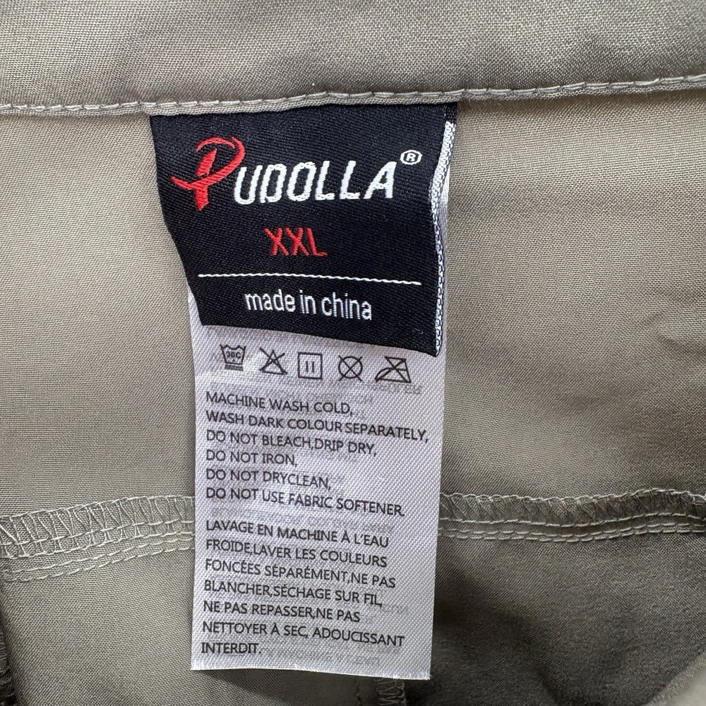Pudolla Joggers Lightweight Hiking Cargo Pants Waterproof‎ Zip Pocket Womans 2X - Picture 4 of 6